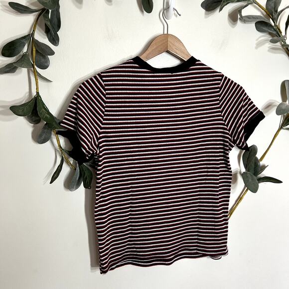 Gaze Blue & Red Striped Tee LAST CALL - Picture 3 of 3